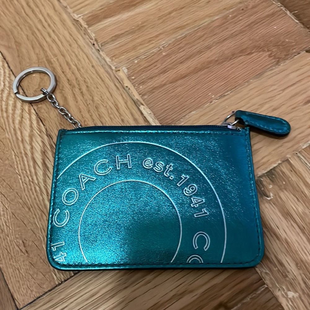 Coach key ring card holder